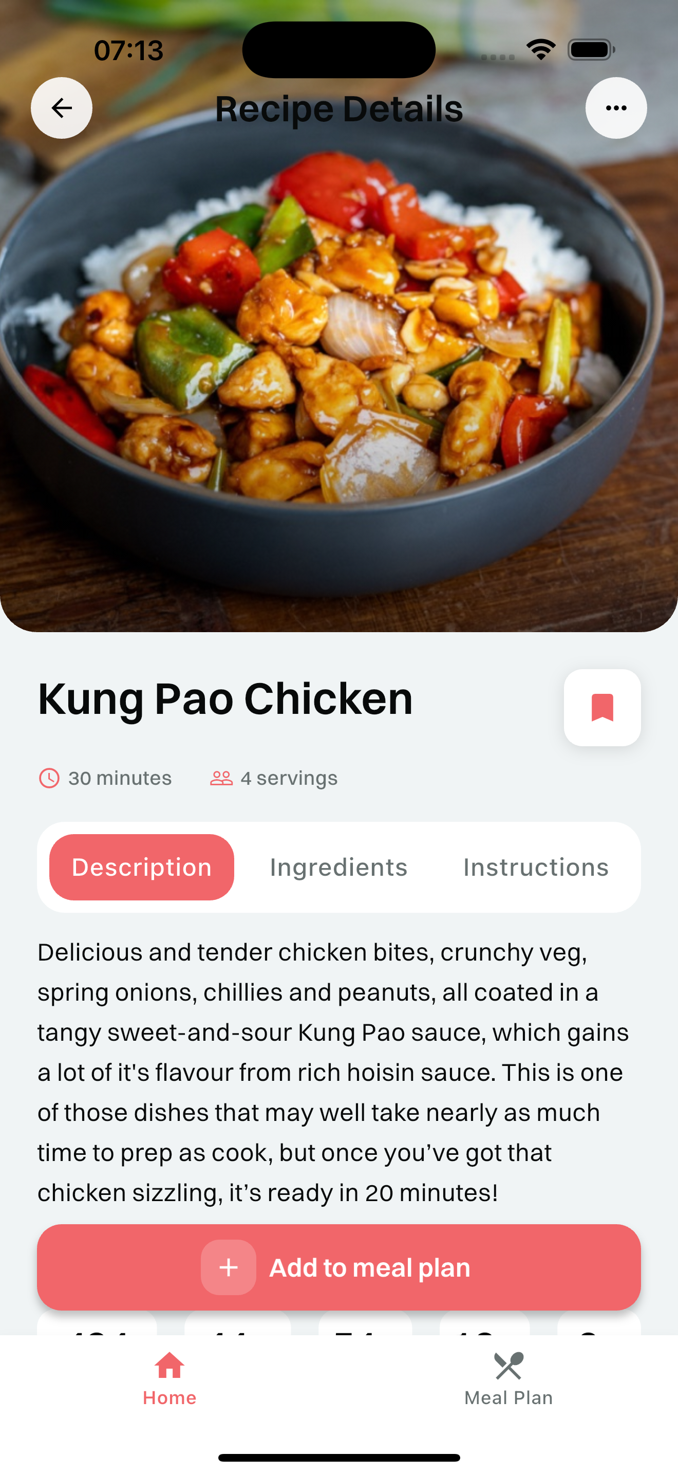 TGB App - Recipe Details